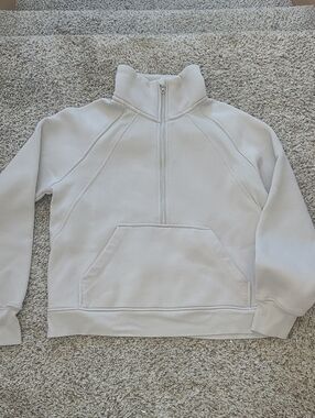 Danskin Cream Half-Zip Pullover